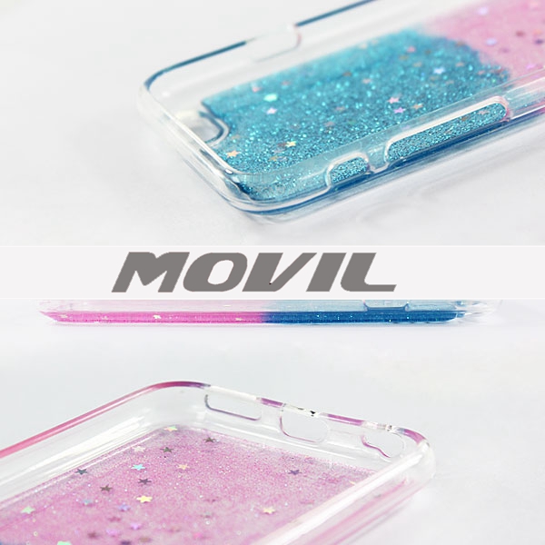 NP-2485 Epoxy Brillo Bling Auave TPU Funda para Apple iPhone 6-3